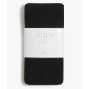 J.Crew Factory Women's Polyamide Blend Semi-Opaque Tights CD815 Black Size L NWT